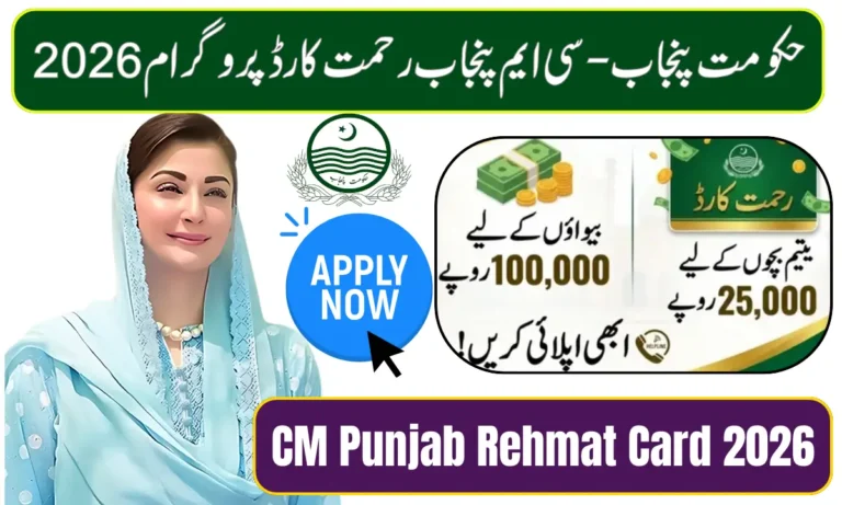 CM Punjab Rehmat Card 2026